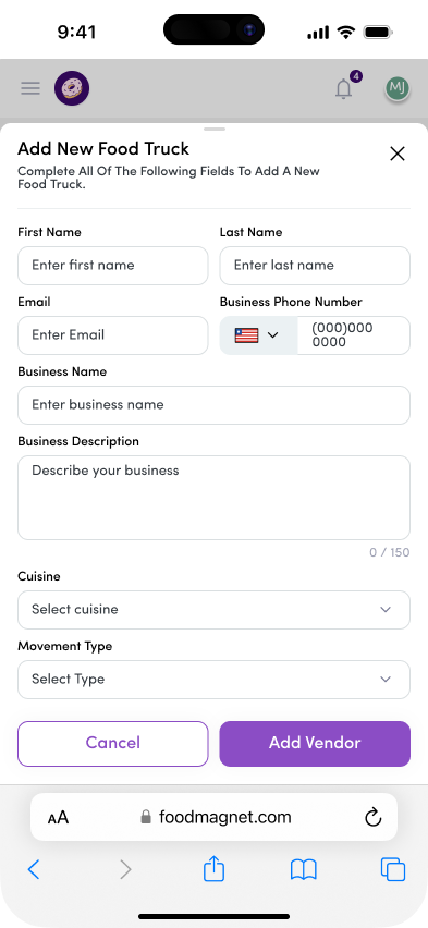 Uploaded documents list