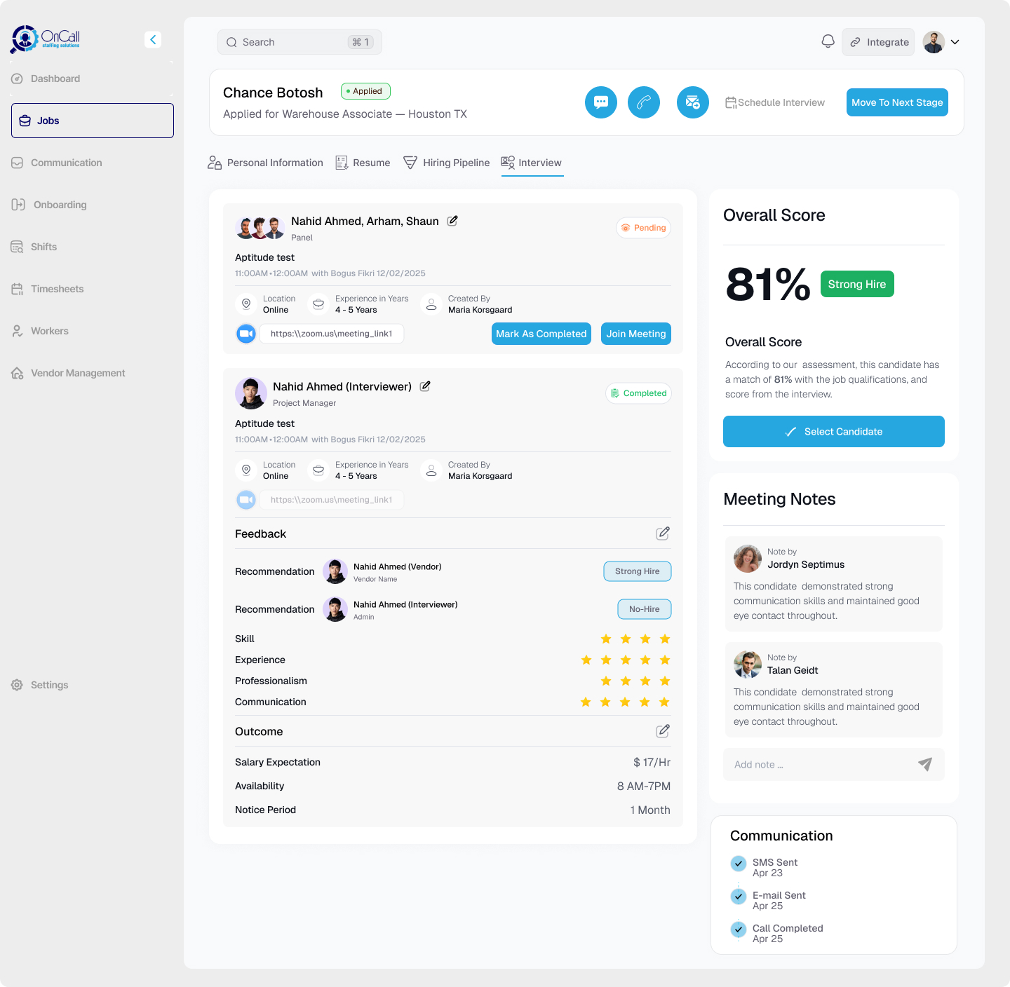 Recruiter Portal screenshot 2