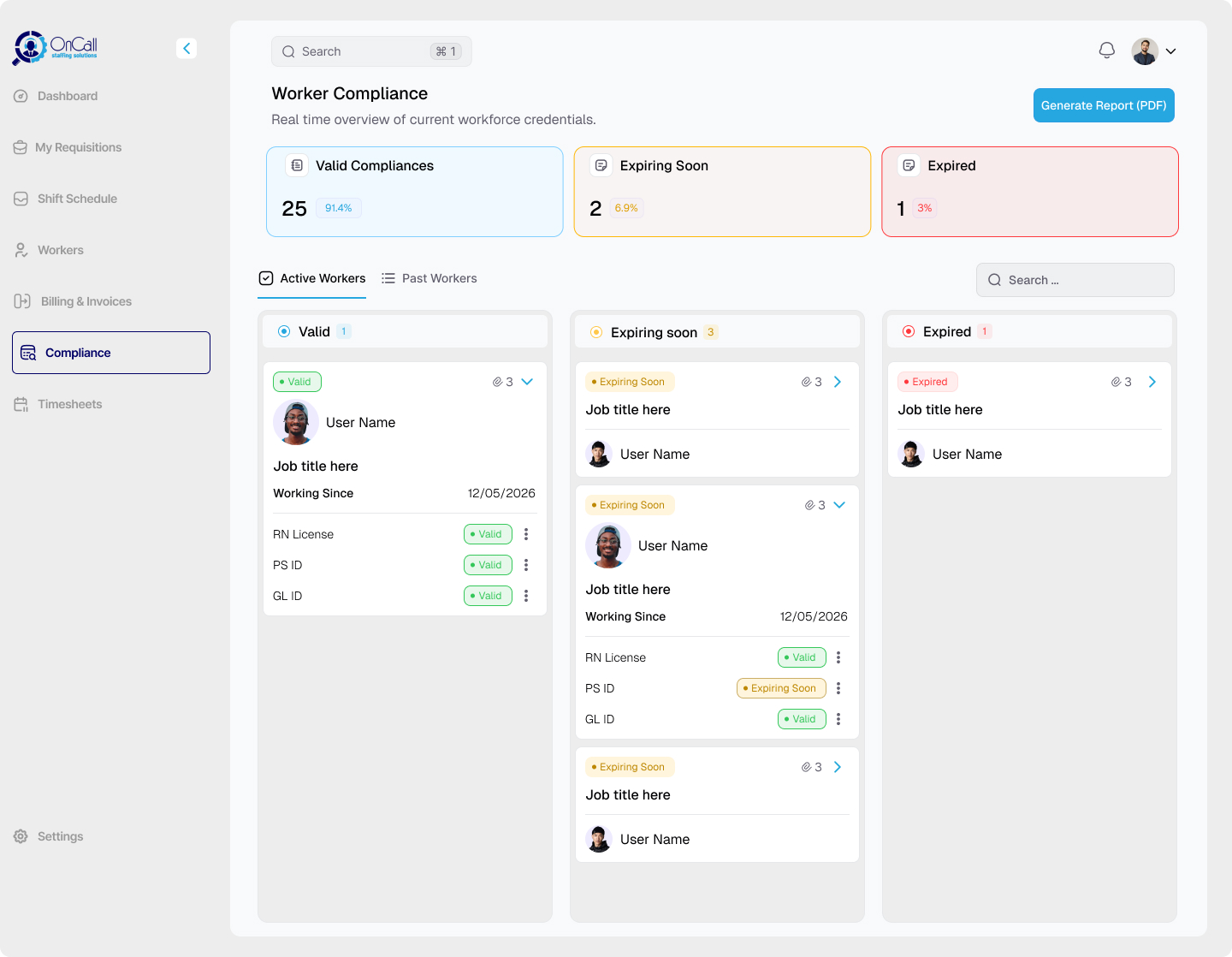 Vendor Portal screenshot 1