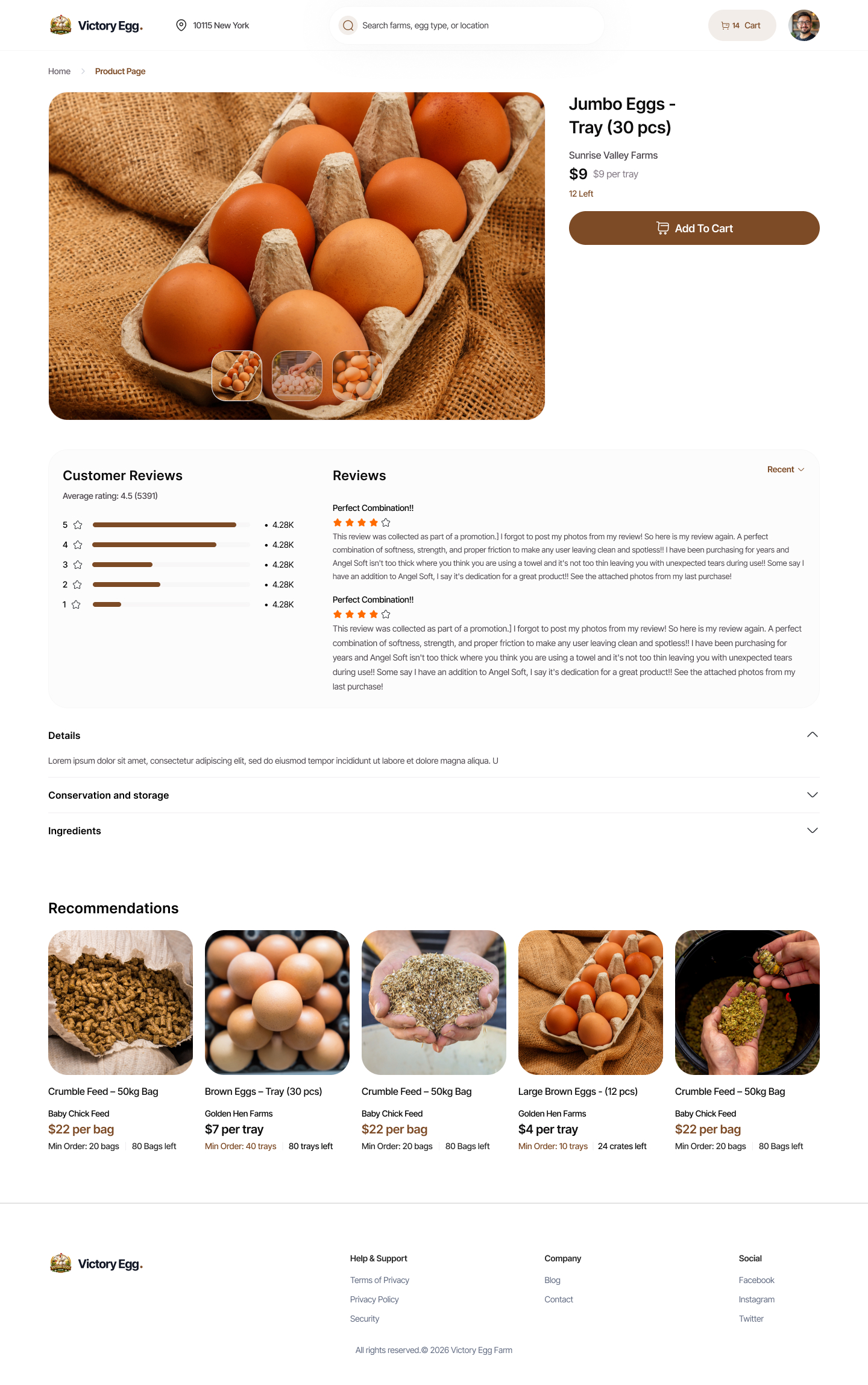 Marketplace product detail
