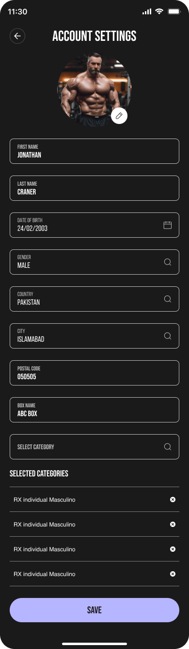 Athlete profile & benchmarks