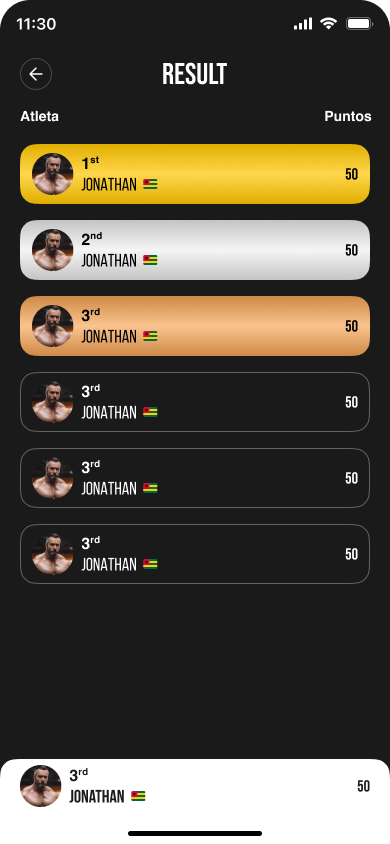 Live rankings & filters