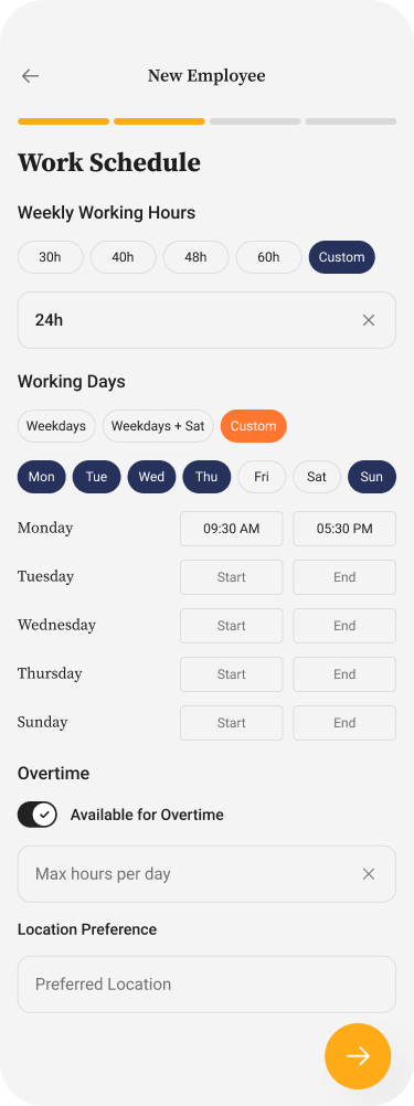 Job & booking details